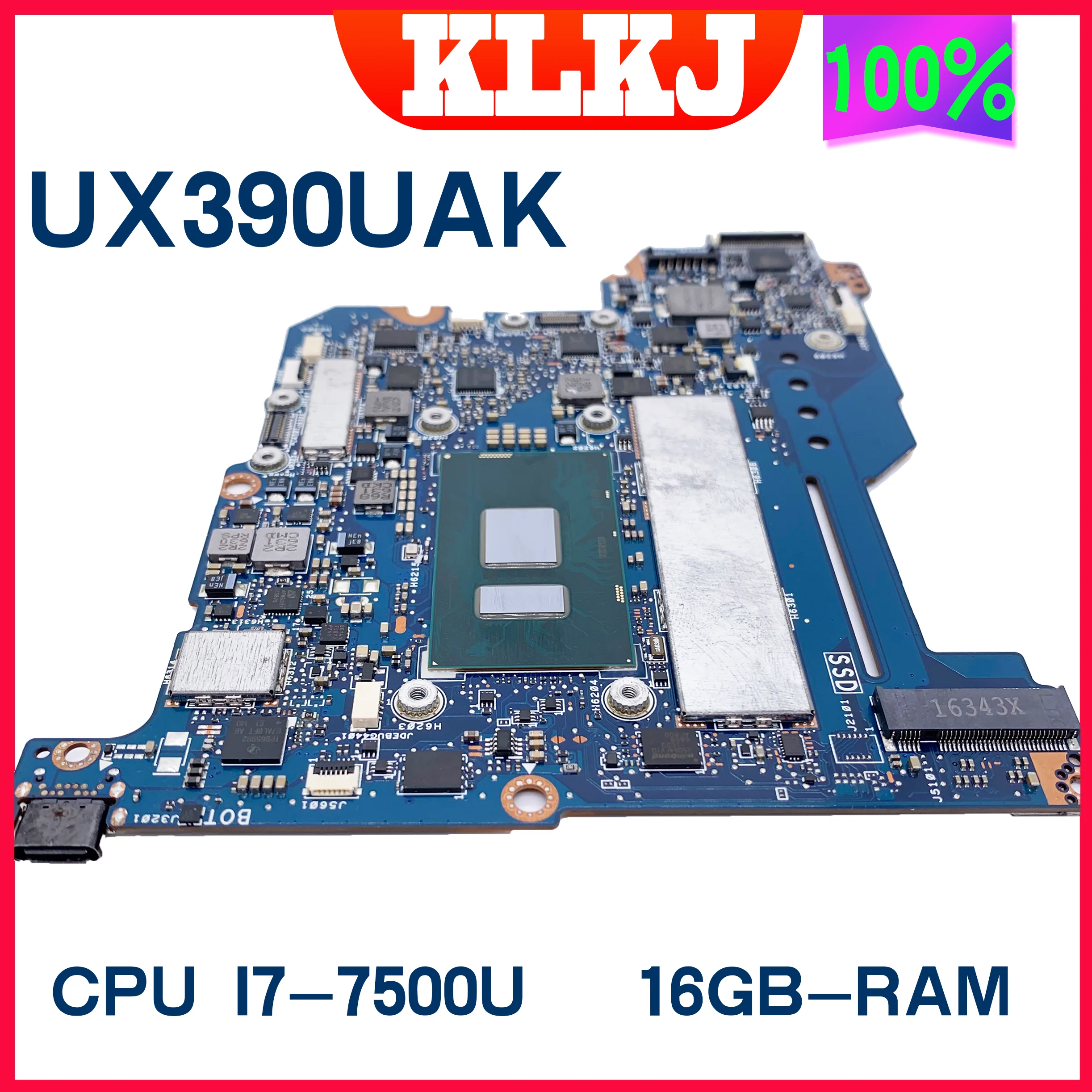 Материнская плата Dinzi UX390UAK для ноутбука ASUS ZenBook UX390UAK UX390UA UX390U
Материнская плата Dinzi UX390UAK для ноутбука ASUS ZenBook UX390UAK UX390UA UX390U