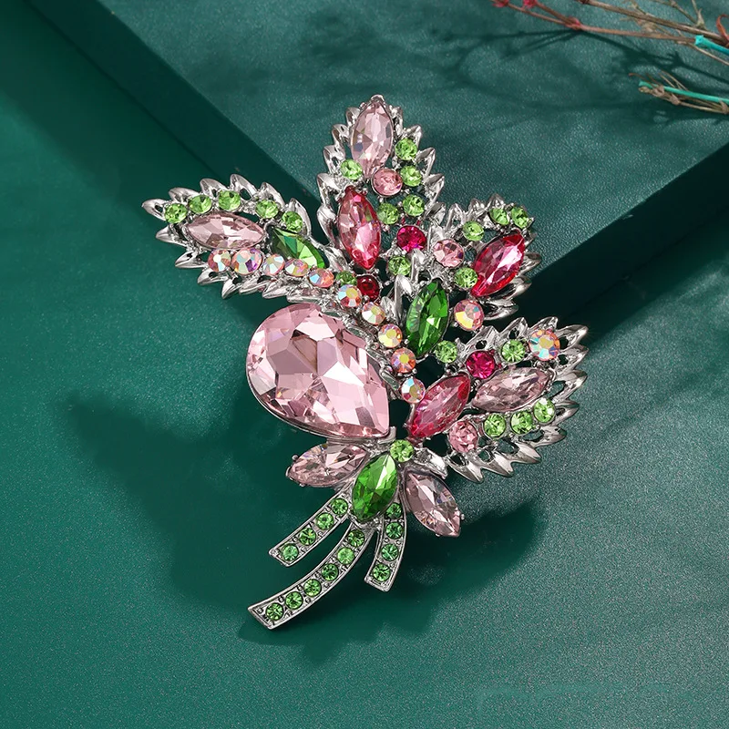 SHMIK Women Luxury Big Rhinestone Brooch Pin Crystal Exaggerated Plant Series Badges Jewerly Clothing Dress Brooches Pins Buckle
SHMIK Women Luxury Big Rhinestone Brooch Pin Crystal Exaggerated Plant Series Badges Jewerly Clothing Dress Brooches Pins Buckle