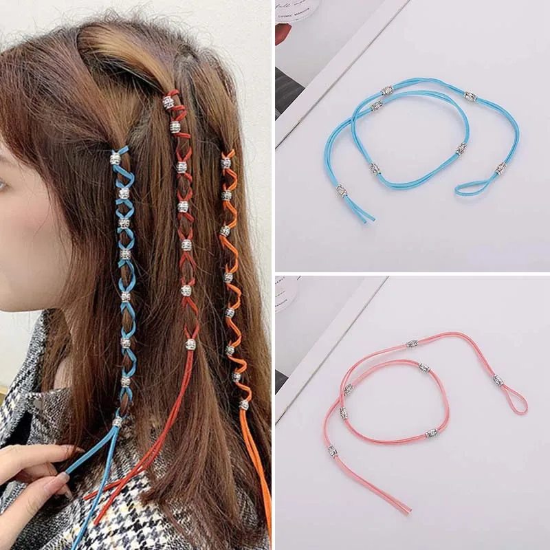 CN 70cm Hair Braided Rope For Women Girls Ponytail Hold Hair Tie Bead Rubber Band Hair String Headdress African Hair Accessories
CN 70cm Hair Braided Rope For Women Girls Ponytail Hold Hair Tie Bead Rubber Band Hair String Headdress African Hair Accessories