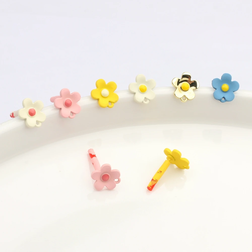 Zinc Alloy Enamel Rainbow Color Flower Base Earrings Connector 10pcs/lot For DIY Fashion Earrings Jewelry Finding Accessories
Zinc Alloy Enamel Rainbow Color Flower Base Earrings Connector 10pcs/lot For DIY Fashion Earrings Jewelry Finding Accessories