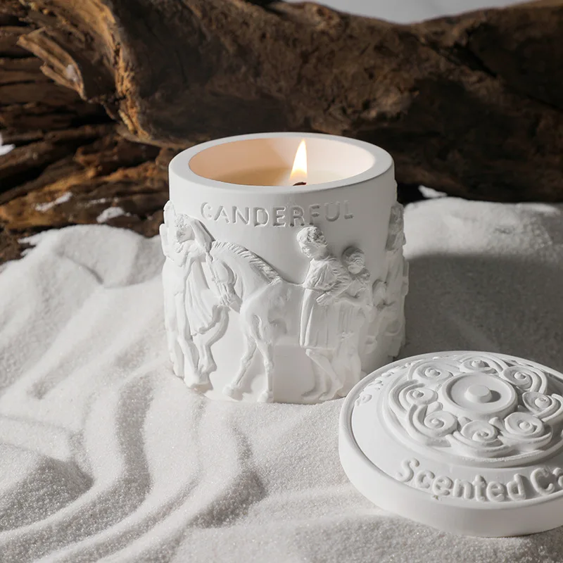 Luxury The Parthenon Sculpture Cup Jar Aromatherapy Candle Plaster Cup Soy Wax Plant Essential oils Candles Home Decoration
Luxury The Parthenon Sculpture Cup Jar Aromatherapy Candle Plaster Cup Soy Wax Plant Essential oils Candles Home Decoration