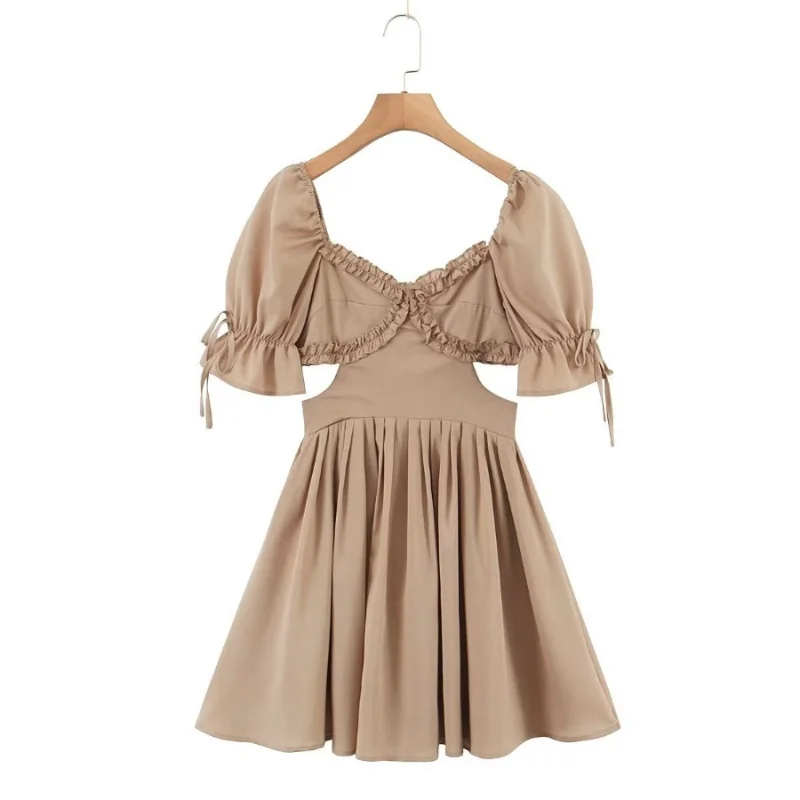 2023 Summer New Women's Slim and Sexy Open Waist Collar Lace Dress
2023 Summer New Women's Slim and Sexy Open Waist Collar Lace Dress