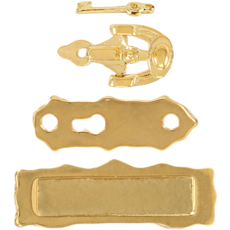 1:12 Miniature Gold Door Ring Lock Door Set Alloy Retro House Miniature Door Lock Doll House Furniture Accessories For Doll Hous
1:12 Miniature Gold Door Ring Lock Door Set Alloy Retro House Miniature Door Lock Doll House Furniture Accessories For Doll Hous