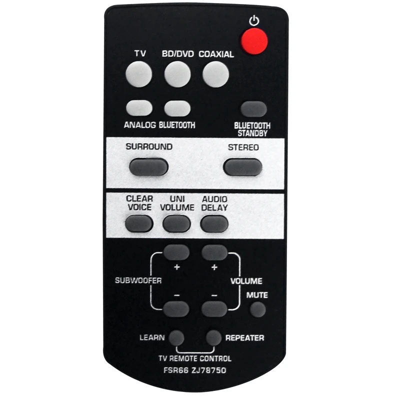 

FSR66 ZJ78750 Remote Parts Accessories For Yamaha Sound Bar YAS-103 YAS-105 YAS-106 YAS-107 YAS-108 YAS-207 ATS-1030 ATS-1080