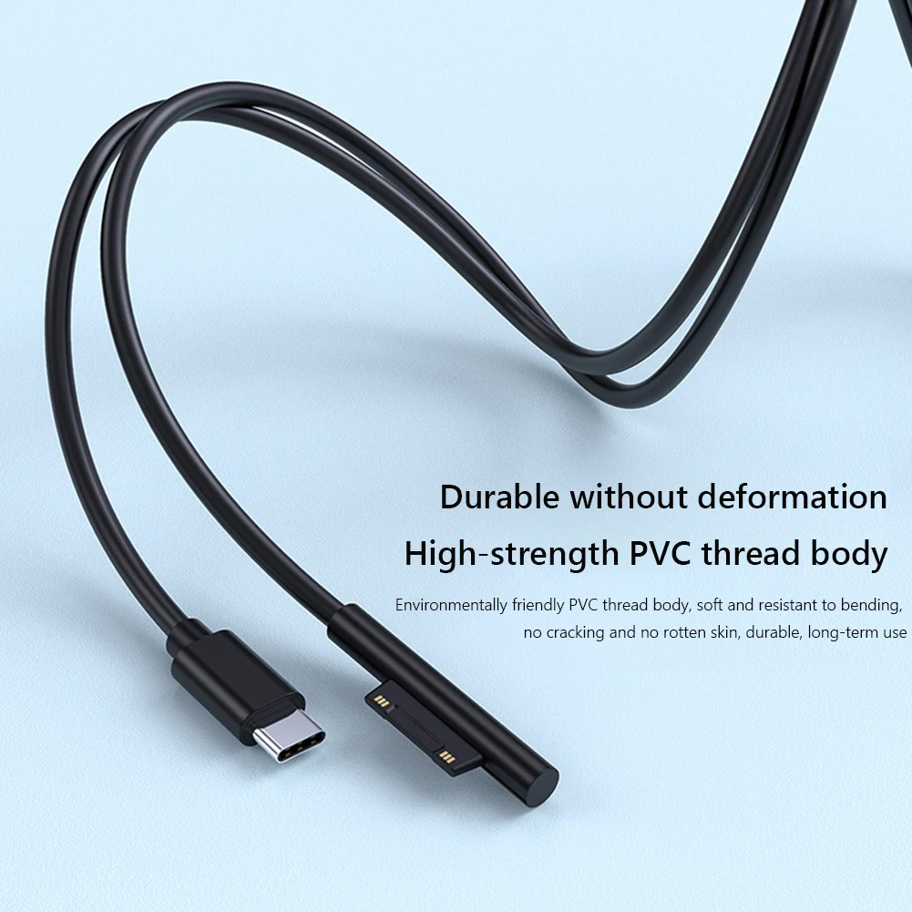 USB Type C Cable for Microsoft Surface Charger 65W 15V 3A PD Fast Charging Cable for Microsoft Surface Pro 7/6/5/4/3 Book/Book 2
USB Type C Cable for Microsoft Surface Charger 65W 15V 3A PD Fast Charging Cable for Microsoft Surface Pro 7/6/5/4/3 Book/Book 2