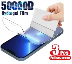 3PCS Protective film For iPhone 11 12 13 14 Pro XS XR Max Hydrogel Film For iPhone 13 12 Mini 7 8 Plus SE Screen Protector
3PCS Protective film For iPhone 11 12 13 14 Pro XS XR Max Hydrogel Film For iPhone 13 12 Mini 7 8 Plus SE Screen Protector