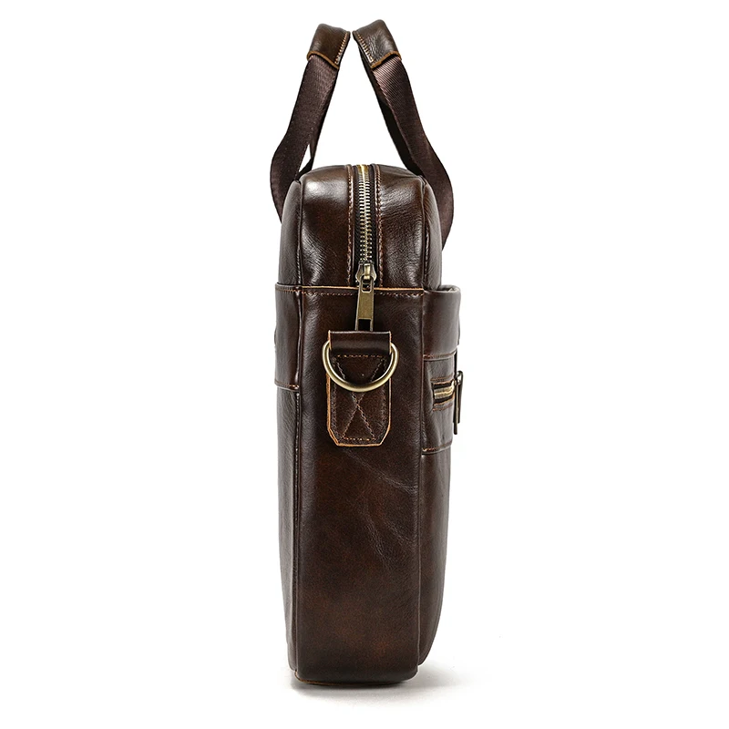 

Мужская деловая офисная сумка для ноутбука 14 дюймов, кожаные сумки, высококачественный портфель для ноутбука Luufan, сумка из натуральной кожи для мужчин