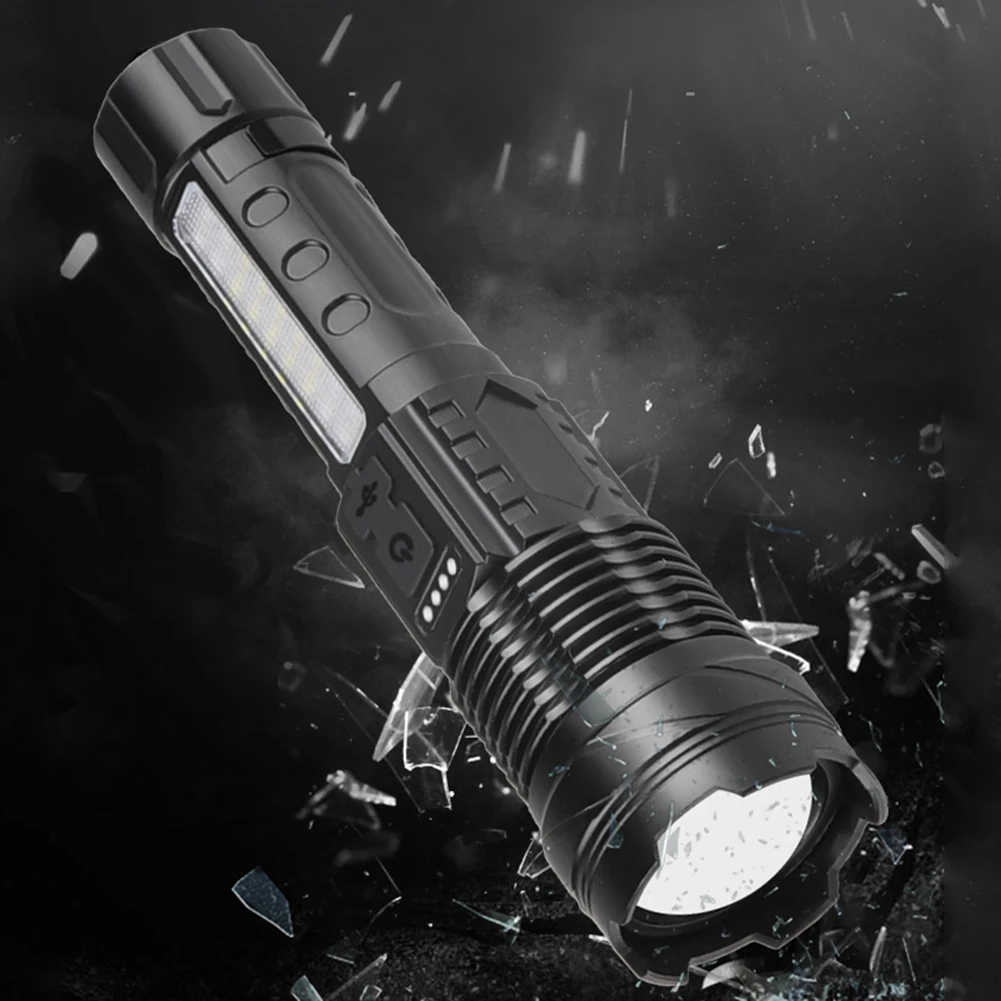 Powerful LED Flashlight with Power Display Handheld Flash Light Built-in Battery Rechargeable for Outdoor Camping Fishing
Powerful LED Flashlight with Power Display Handheld Flash Light Built-in Battery Rechargeable for Outdoor Camping Fishing