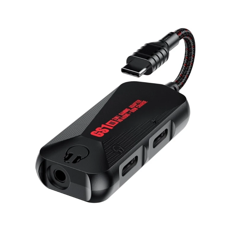 GS1 Chicken Game Phone Sound Card 3 in 1 Game Sound Card with Charger Adapter Type-C to 3.5mm Fast Charging
GS1 Chicken Game Phone Sound Card 3 in 1 Game Sound Card with Charger Adapter Type-C to 3.5mm Fast Charging