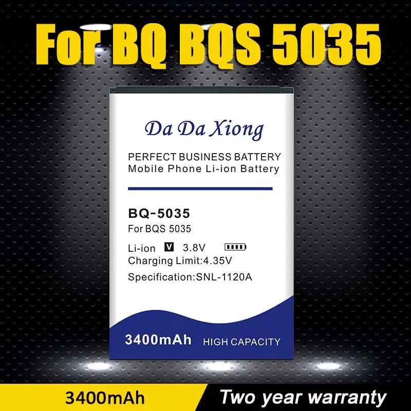 

100% Original New 3400mAh Battery For BQ BQS 5035 BQ-5035 Send Accompanying Tool