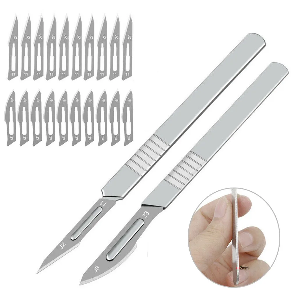 Engraving Non-Slip Metal Knife Kit +20pcs #11 Blades Cutter Craft Knives For Mobile Phone PCB Repair Hand Tools
Engraving Non-Slip Metal Knife Kit +20pcs #11 Blades Cutter Craft Knives For Mobile Phone PCB Repair Hand Tools