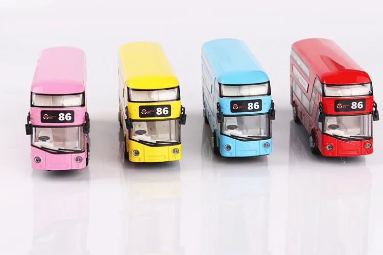 

1:36Double-decker bus children's toy car model metal car simulation birthday present