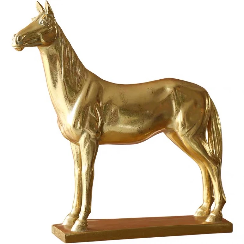 Vintage luxury horse decor home antique golden horse statue table decoration
Vintage luxury horse decor home antique golden horse statue table decoration