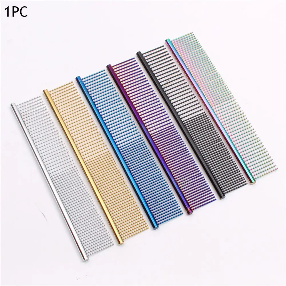 1PC Multicolor Pet Dog Cat Hair Comb Metal Double Row Brush Grooming Hair Steel Comb Beauty Cleaning Supplies
1PC Multicolor Pet Dog Cat Hair Comb Metal Double Row Brush Grooming Hair Steel Comb Beauty Cleaning Supplies