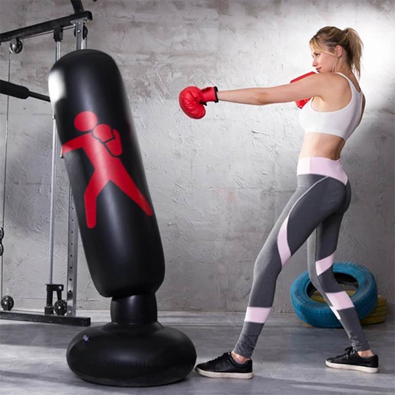 160cm Inflatable Standing Punching Bag Heavy Training Boxing Bag Fitness Training Sports Column Stress Relief Boxing Target
160cm Inflatable Standing Punching Bag Heavy Training Boxing Bag Fitness Training Sports Column Stress Relief Boxing Target