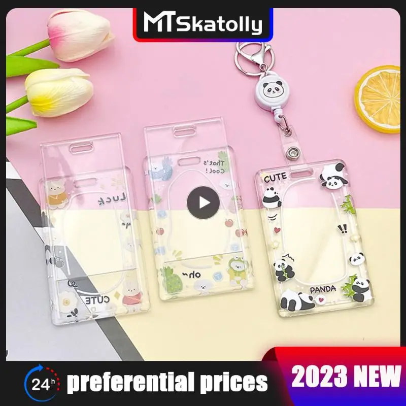 Cute Card Holder Cartoon Acrylic Brand Card Holder Label Campus Transparent Card Holder Stationary Set Bus Card Holder Slider
Cute Card Holder Cartoon Acrylic Brand Card Holder Label Campus Transparent Card Holder Stationary Set Bus Card Holder Slider