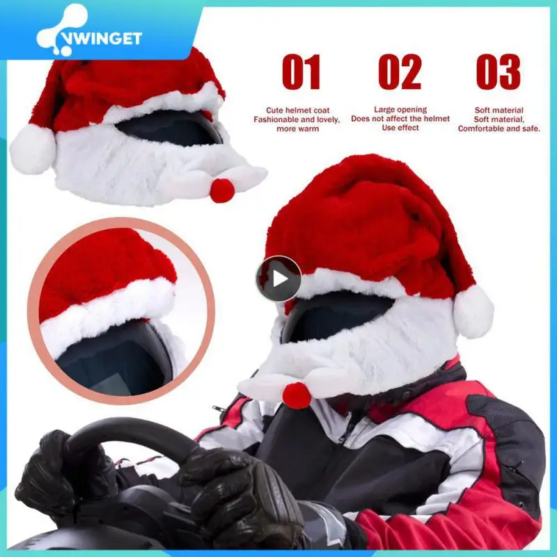Motorcycle Helmet Christmas Hat Plush Handmade Cute Helmet Cover Christmas Style Festive Touch Helmet Hood Sleeve
Motorcycle Helmet Christmas Hat Plush Handmade Cute Helmet Cover Christmas Style Festive Touch Helmet Hood Sleeve