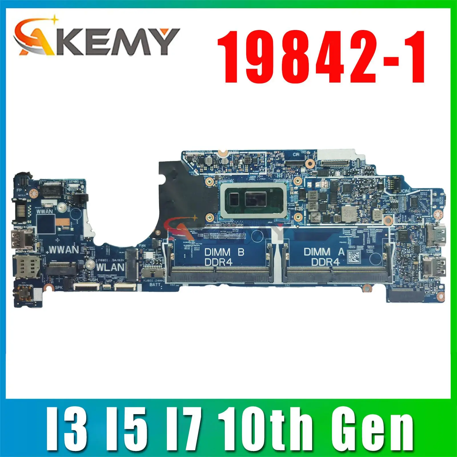 19842-1 For Dell Latitude 5310 Laptop Motherboard With i3-10110U i5-10210U 10310U i7-10610U CPU 100% Tested OK
19842-1 For Dell Latitude 5310 Laptop Motherboard With i3-10110U i5-10210U 10310U i7-10610U CPU 100% Tested OK