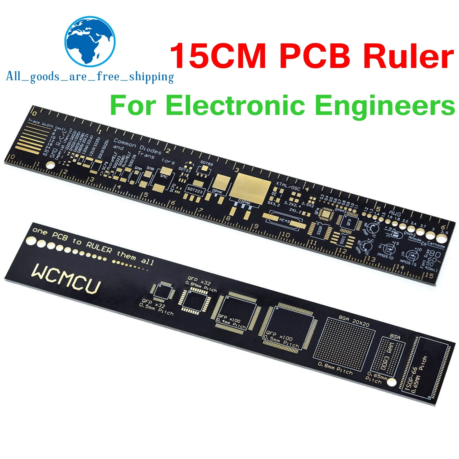 Линейка TZT PCB для электронных инженеров производителей Geeks вентиляторов Arduino