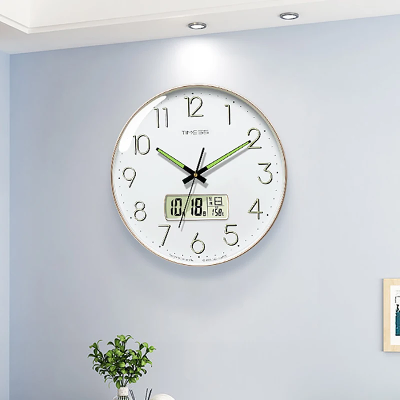 Digital Luminous Wall Clock Kitchen Modern Design Creative Silent Bedroom Clcoks Mechanism Duvar Saati Decoration Home YX50WC
Digital Luminous Wall Clock Kitchen Modern Design Creative Silent Bedroom Clcoks Mechanism Duvar Saati Decoration Home YX50WC