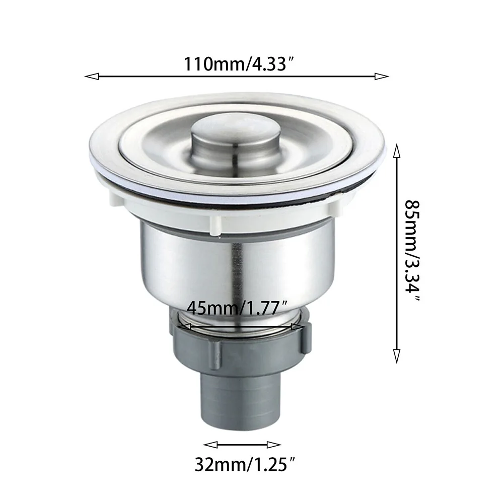 Sink Drain Strainer Sink Waste Strainer ABS For The Kitchen Sink Long Using Life Modern Design Stainless Steel
Sink Drain Strainer Sink Waste Strainer ABS For The Kitchen Sink Long Using Life Modern Design Stainless Steel