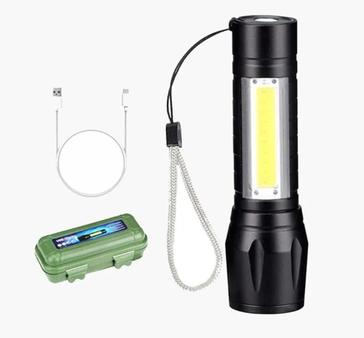 LED Torch USB Rechargeable Mini Flashlight Zoomable Camping Hiking 2-in-1 With Lanyard Small Torches For Cycling Hiking Camping
LED Torch USB Rechargeable Mini Flashlight Zoomable Camping Hiking 2-in-1 With Lanyard Small Torches For Cycling Hiking Camping