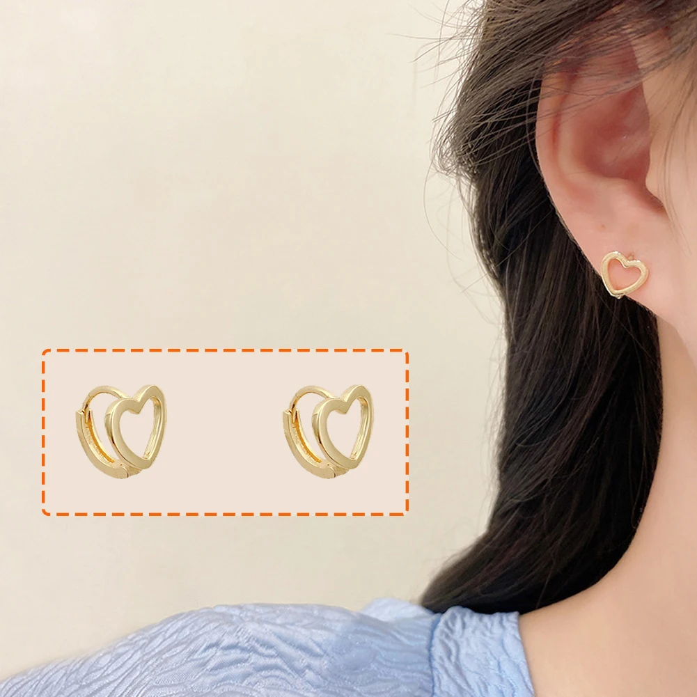 Korean New Arrival Hoop Earrings Fashion Metal Women Classic Spring Summer Heart Ear Buckles Cute Elegant Female Trendy Jewelry
Korean New Arrival Hoop Earrings Fashion Metal Women Classic Spring Summer Heart Ear Buckles Cute Elegant Female Trendy Jewelry