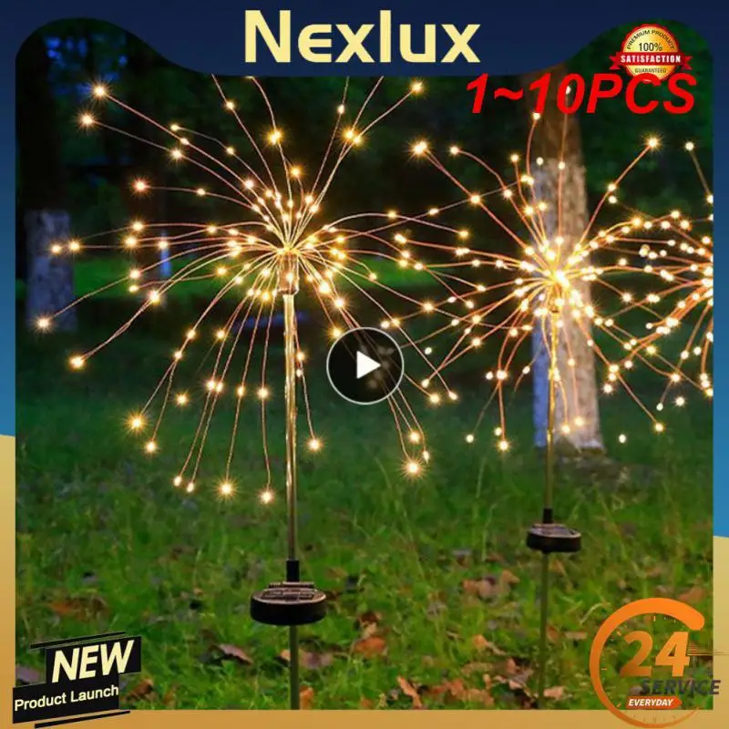 1~10PCS Solar Power Firework Lights Garden Decoration Fairy Lights Waterproof Outdoor Lawn Lamp for Patio Garden Decor
1~10PCS Solar Power Firework Lights Garden Decoration Fairy Lights Waterproof Outdoor Lawn Lamp for Patio Garden Decor