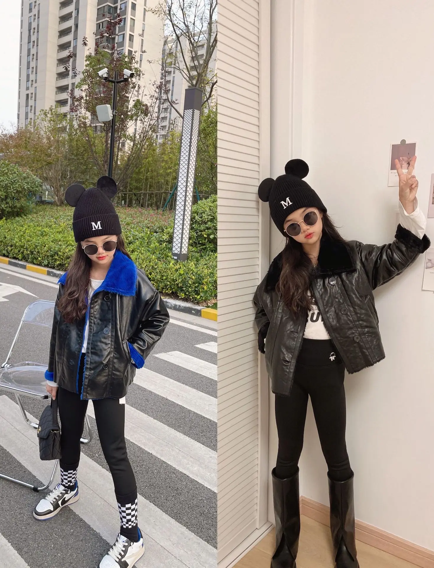 Детская короткая кожаная куртка с меховым воротником из кролика рекс для девочек, бархатная плотная зимняя детская теплая куртка из искусственной кожи и пальто для детей
Детская короткая кожаная куртка с меховым воротником из кролика рекс для девочек, бархатная плотная зимняя детская теплая куртка из искусственной кожи и пальто для детей