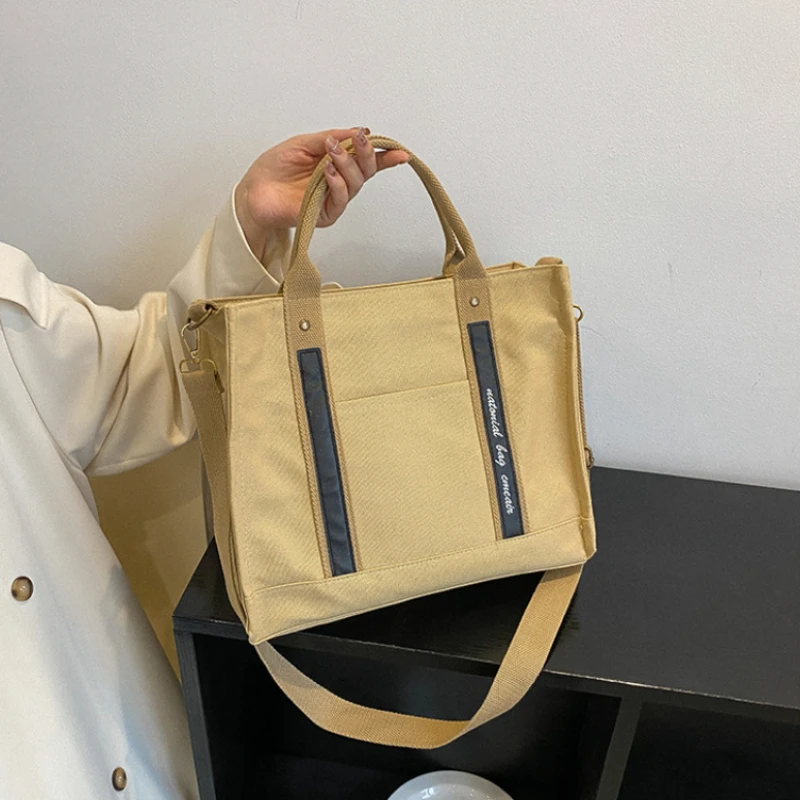 Girls Female Thickened Canvas College Student Portable Schoolbag Handbag Carry on Traveling Bags for Ladies Tote Bag
Girls Female Thickened Canvas College Student Portable Schoolbag Handbag Carry on Traveling Bags for Ladies Tote Bag
