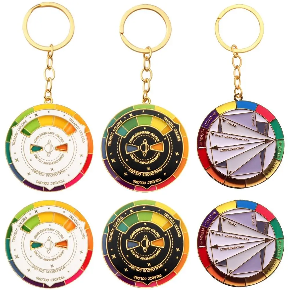 Rotatable Color Compass Keychain Fashion Spinning Metal Palette Keyring Jewelry Gift Novelty Badge Bag
Rotatable Color Compass Keychain Fashion Spinning Metal Palette Keyring Jewelry Gift Novelty Badge Bag
