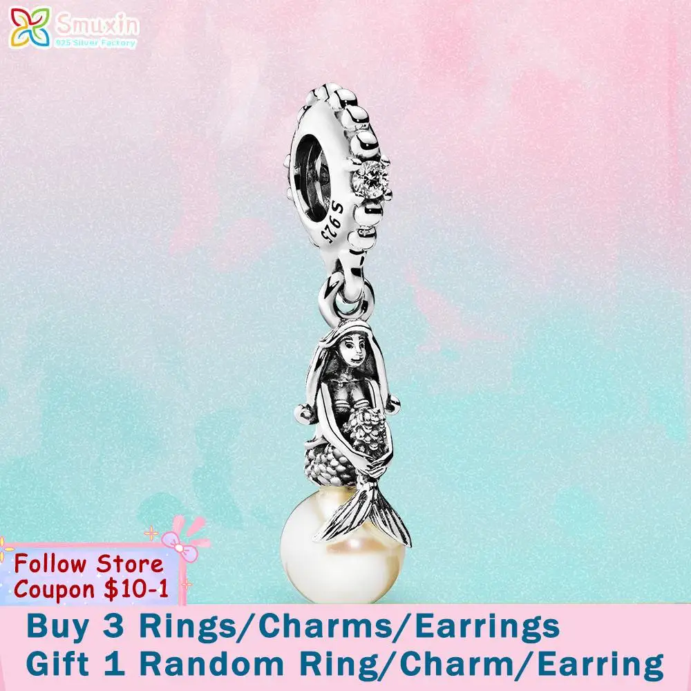 Smuxin 925 Sterling Silver Beads The Little Mermaid Sebastian Charms fit Original Pandora Bracelets Women Jewelry Making
Smuxin 925 Sterling Silver Beads The Little Mermaid Sebastian Charms fit Original Pandora Bracelets Women Jewelry Making