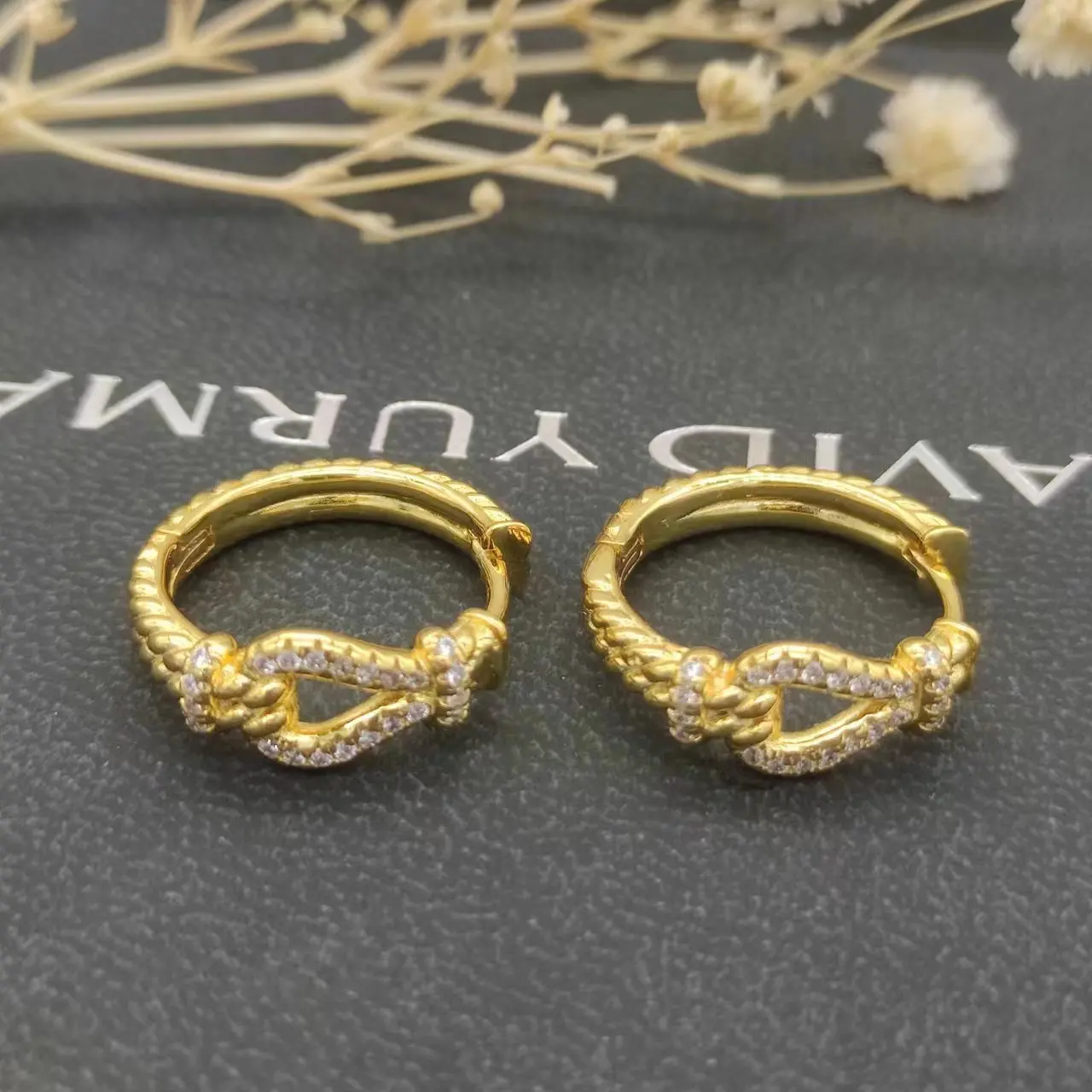 May DY Gold Hook Twisted Wire Buckle Earrings in Sterling Silver with 14K Yellow PlatedPlated
May DY Gold Hook Twisted Wire Buckle Earrings in Sterling Silver with 14K Yellow PlatedPlated