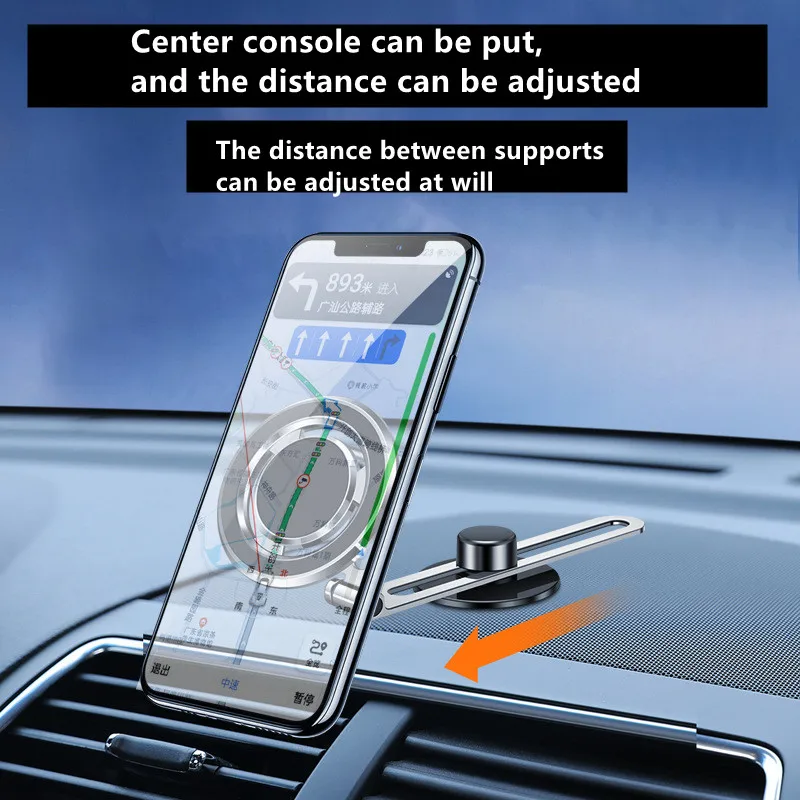 

Foldable Magnetic Car Mobile Phone Holder Suporte Celular Carro For Magsafe Support Telephone Voiture Cellphone Bracket Stand