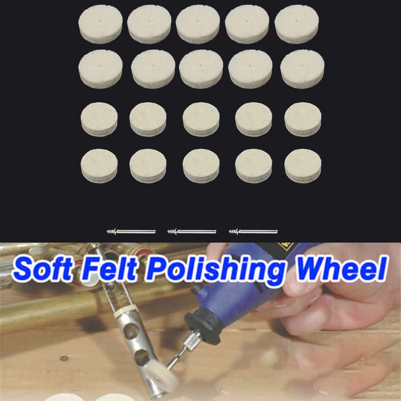 33PCS Soft Felt Polishing Buffing Wheel Mop Pad Compound Rotary Tool 13 20 30mm Polishing Wheel Kit Accessories Suitable
33PCS Soft Felt Polishing Buffing Wheel Mop Pad Compound Rotary Tool 13 20 30mm Polishing Wheel Kit Accessories Suitable