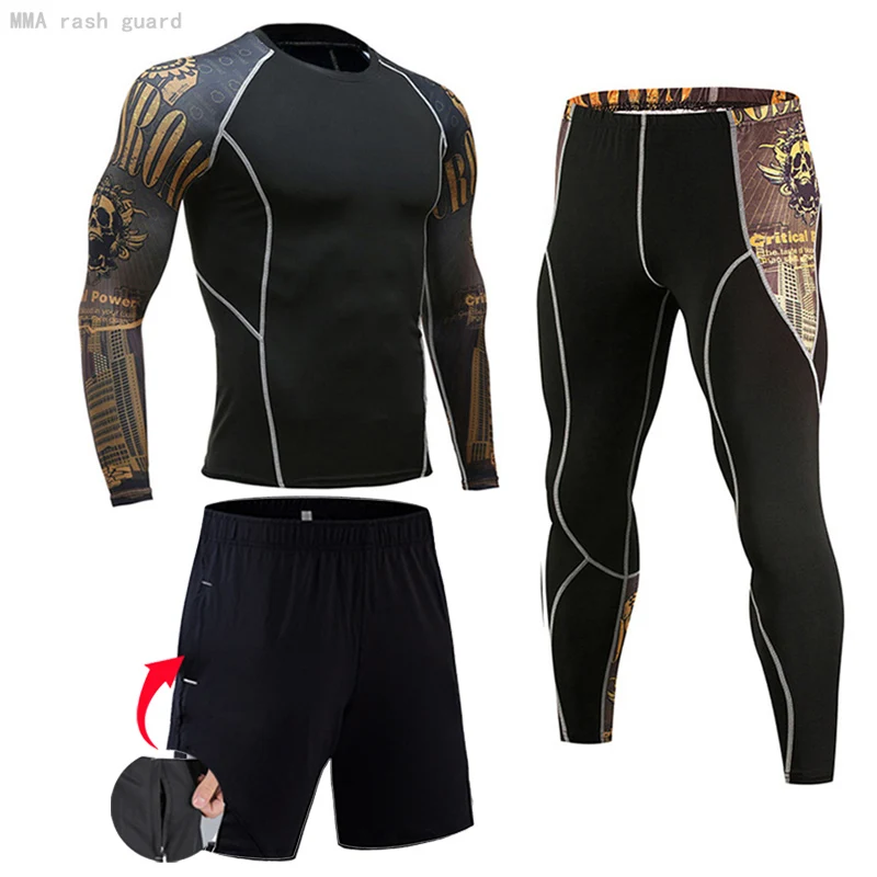Compression Fitness clothing Men's Running Suit Winter Thermal Underwear Long Sleeve Shirt Rashgarda Run Jogging Sports Tights
Compression Fitness clothing Men's Running Suit Winter Thermal Underwear Long Sleeve Shirt Rashgarda Run Jogging Sports Tights