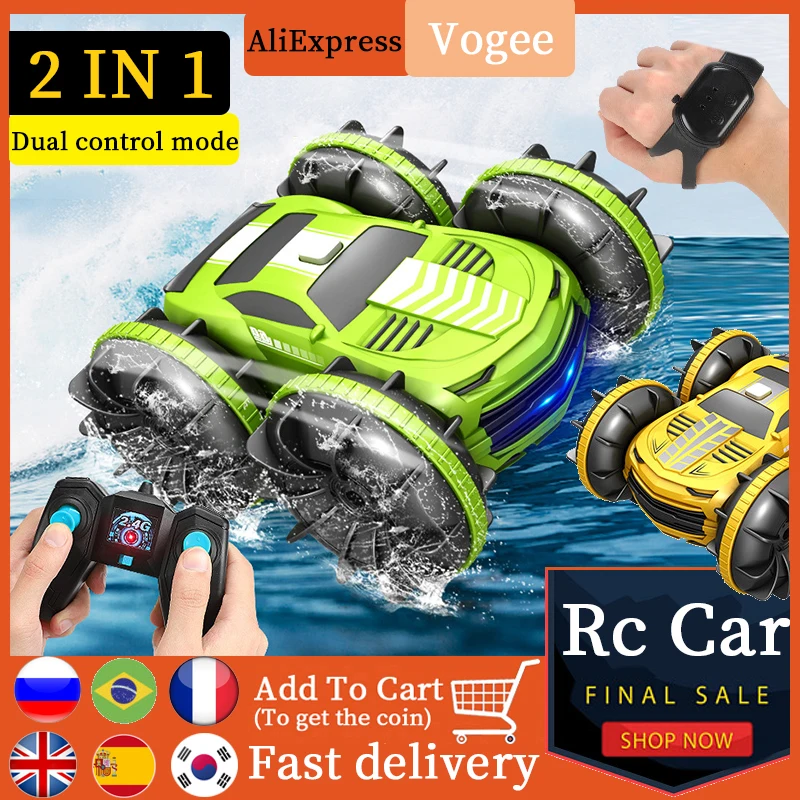 2022 New Rc Car 2.4G Amphibious Stunt Remote Control Car Double-Sided Rollover Driving Dual Control Kids Electric Toys Boy
2022 New Rc Car 2.4G Amphibious Stunt Remote Control Car Double-Sided Rollover Driving Dual Control Kids Electric Toys Boy