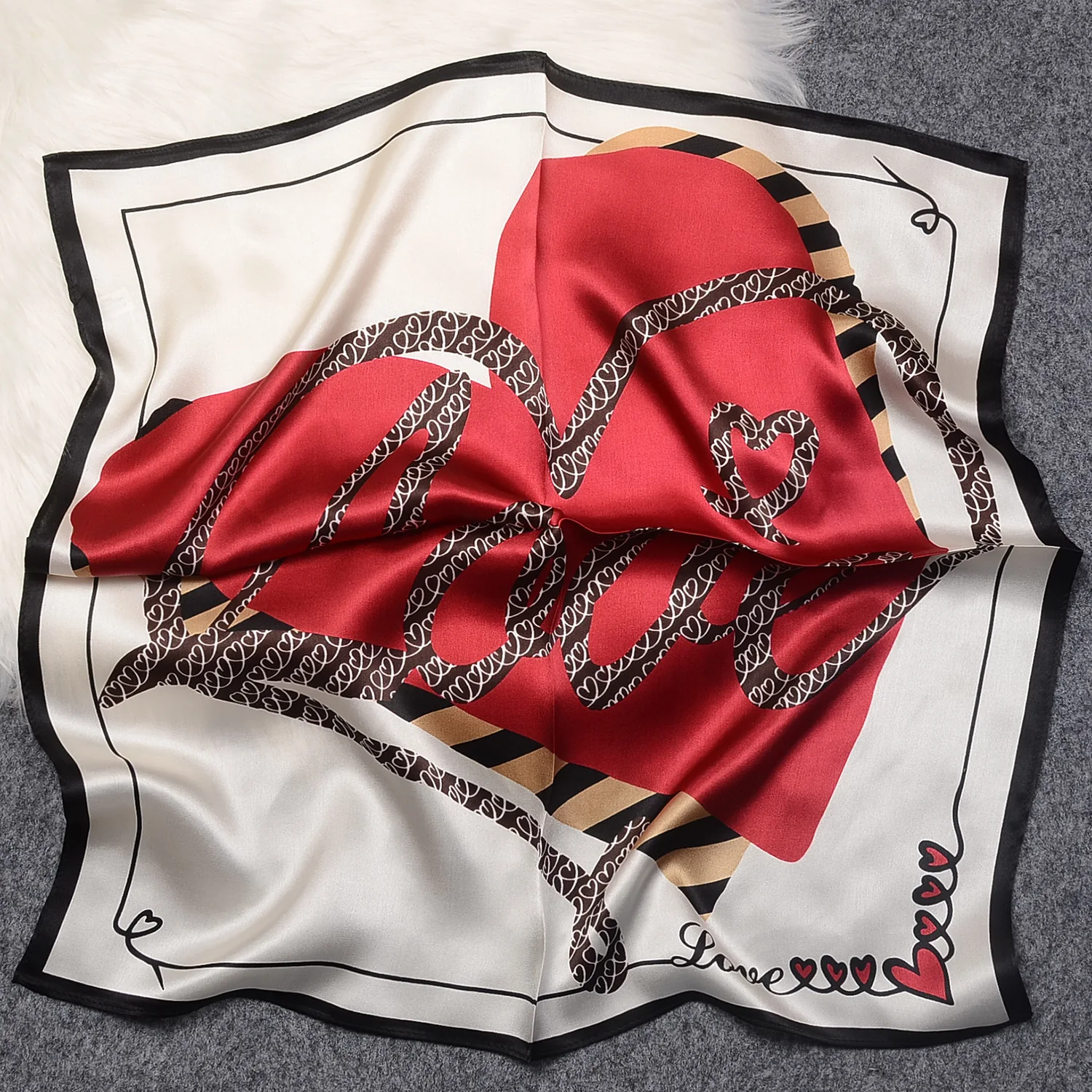 

Женский шарф из 100% чистого шелка, квадратные шарфы с цветочным принтом, шейный платок, головной платок, хиджаб, бандана, шарф, шаль, 53 см