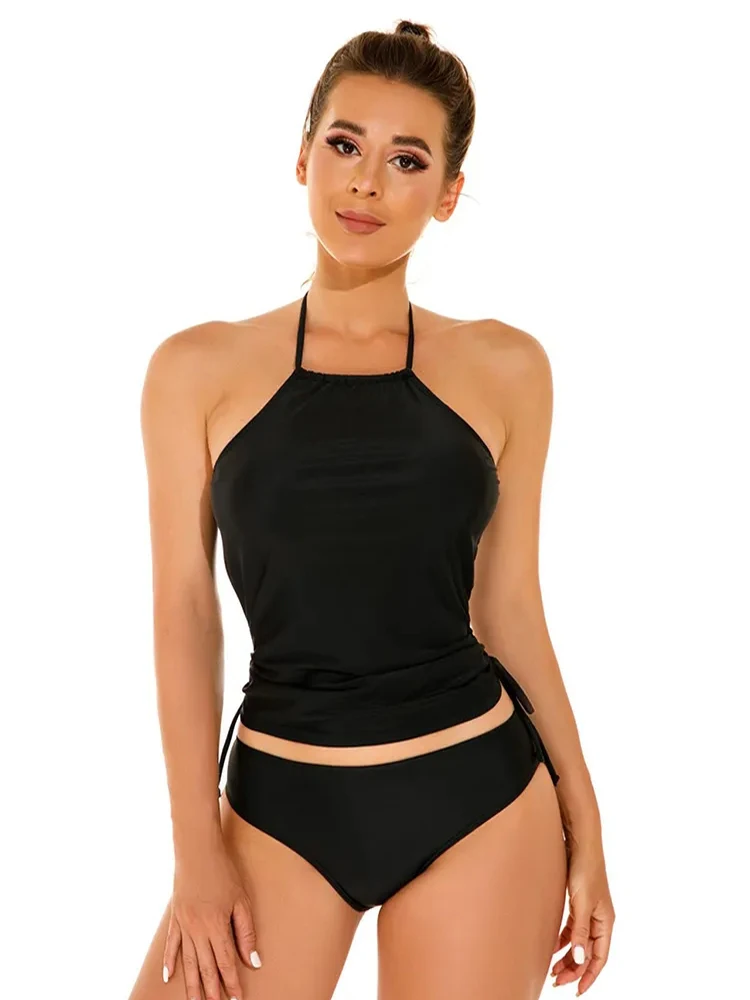2023 Sexy Women High Waist Bikini Swimsuit Female Push Up Swimwear Solid Bandeau Thong Brazilian Bikini Set Bathing Suit Bather 
2023 Sexy Women High Waist Bikini Swimsuit Female Push Up Swimwear Solid Bandeau Thong Brazilian Bikini Set Bathing Suit Bather
