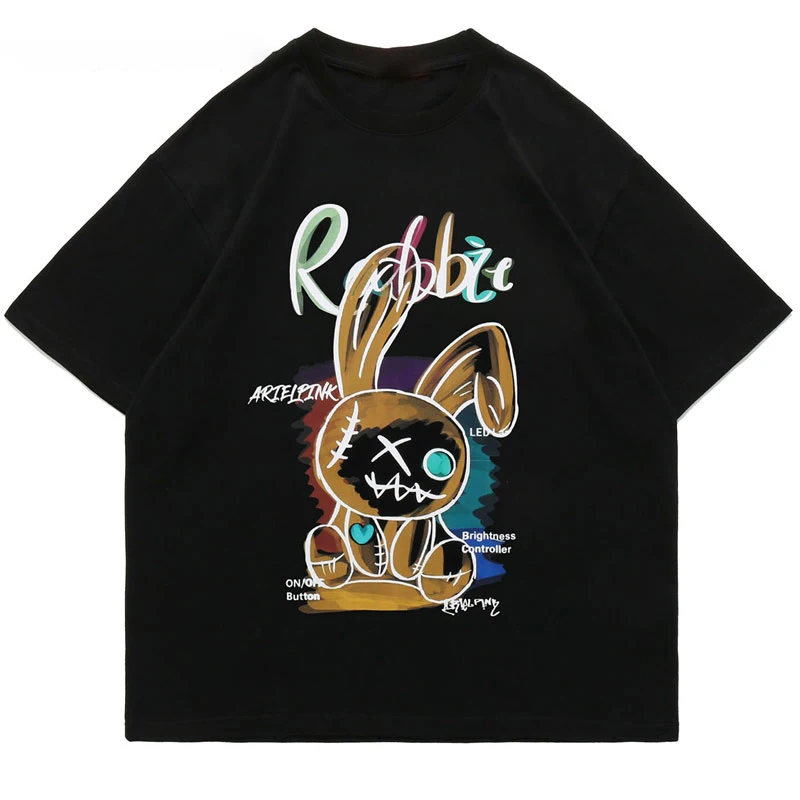 Hip Hop T Shirt Men Streetwear Rabbit Graphic Print Gothick Tshirt Harajuku Summer Cotton Oversized T Shirt Short Sleeve Tee Top
Hip Hop T Shirt Men Streetwear Rabbit Graphic Print Gothick Tshirt Harajuku Summer Cotton Oversized T Shirt Short Sleeve Tee Top