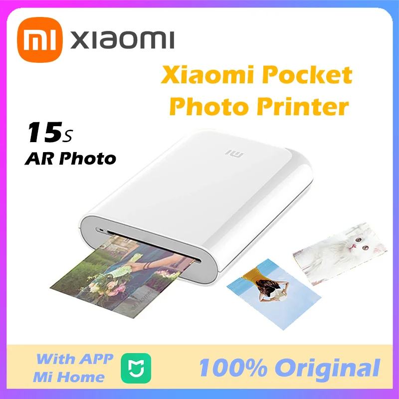 Xiaomi Mijia Photo Printer 300dpi Mi Portable Mini Pocket Picture Printer for Smartphone Works with Mi Homes App Global Version
Xiaomi Mijia Photo Printer 300dpi Mi Portable Mini Pocket Picture Printer for Smartphone Works with Mi Homes App Global Version