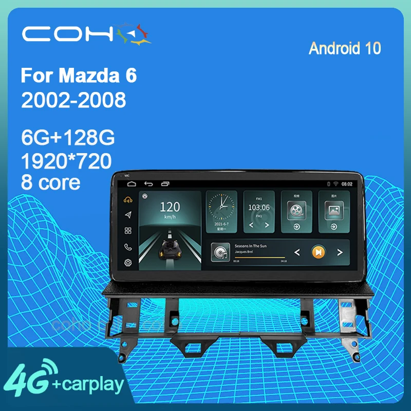 10.25 INCH for Mazda 6 2002-2008 Android 10.0 Octa Core 6+128G Stereo Radio Car Multimedia Player Cooling Fan
10.25 INCH for Mazda 6 2002-2008 Android 10.0 Octa Core 6+128G Stereo Radio Car Multimedia Player Cooling Fan