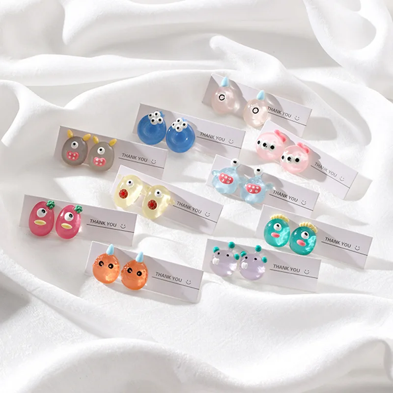 New Arrivals Funny Cute Acrylic Cartoon Stud Earring For Women Girls Cute Eye Funny Jewelry
New Arrivals Funny Cute Acrylic Cartoon Stud Earring For Women Girls Cute Eye Funny Jewelry