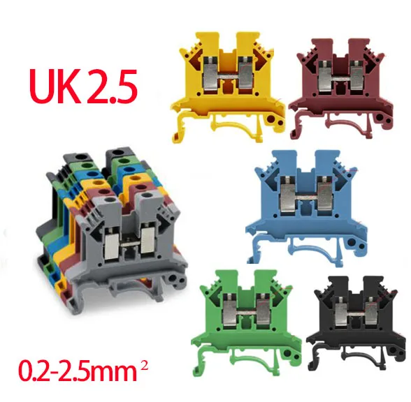 UK-2.5B Screw Connection Feed-through Connector UK2.5 Wire Strip Plug 2.5mm Electrical Din Rail Terminal Block UK 2.5
UK-2.5B Screw Connection Feed-through Connector UK2.5 Wire Strip Plug 2.5mm Electrical Din Rail Terminal Block UK 2.5