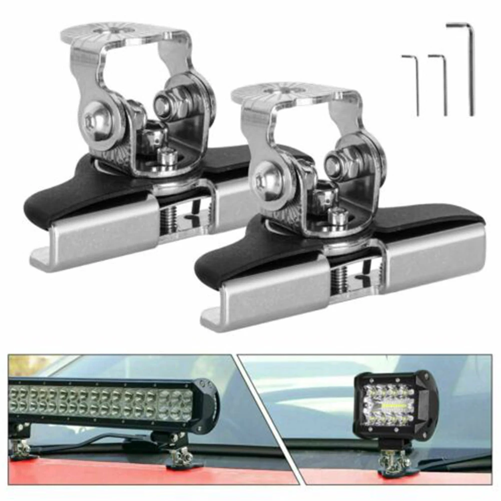 2pcs Universal Car Work Light Base Mount A-Pillar Hood LED Work Light Bar Mount Bracket Clamp Holder Installation Portable Base
2pcs Universal Car Work Light Base Mount A-Pillar Hood LED Work Light Bar Mount Bracket Clamp Holder Installation Portable Base