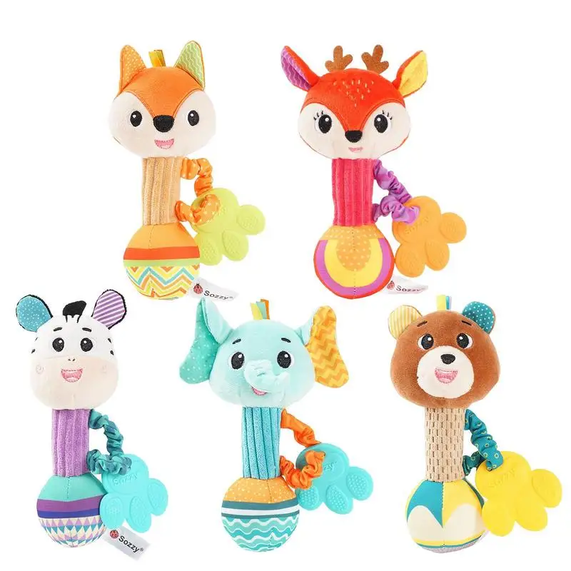 Hand Ringing Plush Doll Rattle Toy Stuffed Animal Rattle Smothing Toys Cartoon Stuffed Comforting Soft For Early Education
Hand Ringing Plush Doll Rattle Toy Stuffed Animal Rattle Smothing Toys Cartoon Stuffed Comforting Soft For Early Education