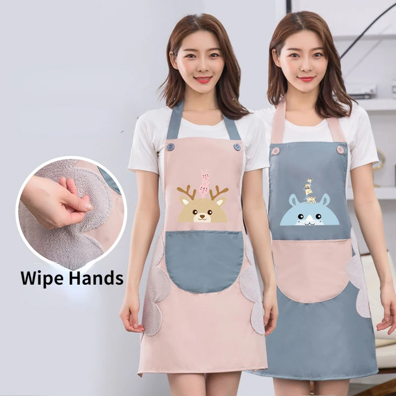 Women's Kitchen Apron Hand-wiping Household Kitchen Apron Wipeable Waterproof and Oil-Proof Female Baking Accessories
Women's Kitchen Apron Hand-wiping Household Kitchen Apron Wipeable Waterproof and Oil-Proof Female Baking Accessories
