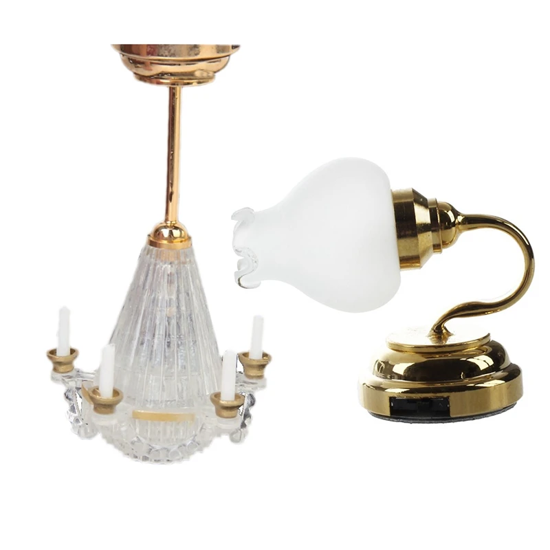 1Pcs Miniatures Light Stand Five False Transparent Candle Chandelier LED Golden &1Pcs Floral Metal 1:12 Dollhouse Miniature LED
1Pcs Miniatures Light Stand Five False Transparent Candle Chandelier LED Golden &1Pcs Floral Metal 1:12 Dollhouse Miniature LED