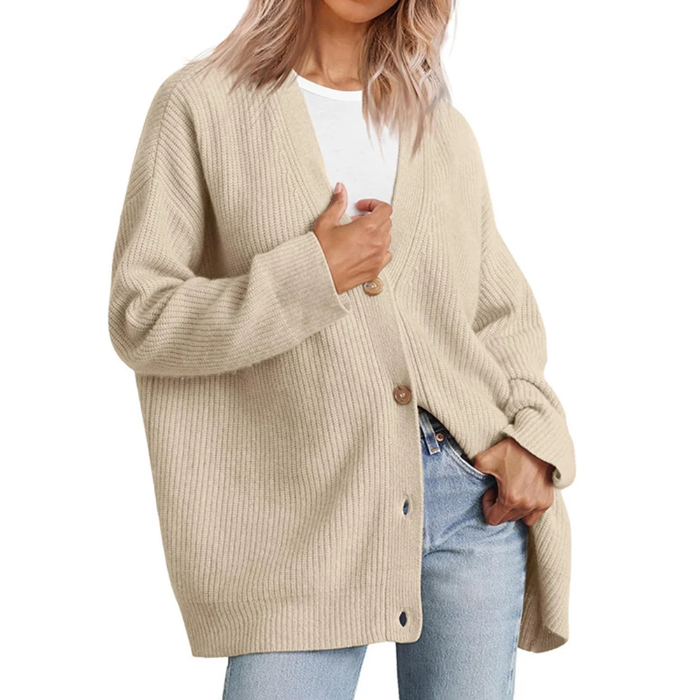 Fashion Autumn Women's Cardigan Sweater Solid Color Single Breasted Oversize V Neck Knit Long Coat Cardigans Clothing
Fashion Autumn Women's Cardigan Sweater Solid Color Single Breasted Oversize V Neck Knit Long Coat Cardigans Clothing
