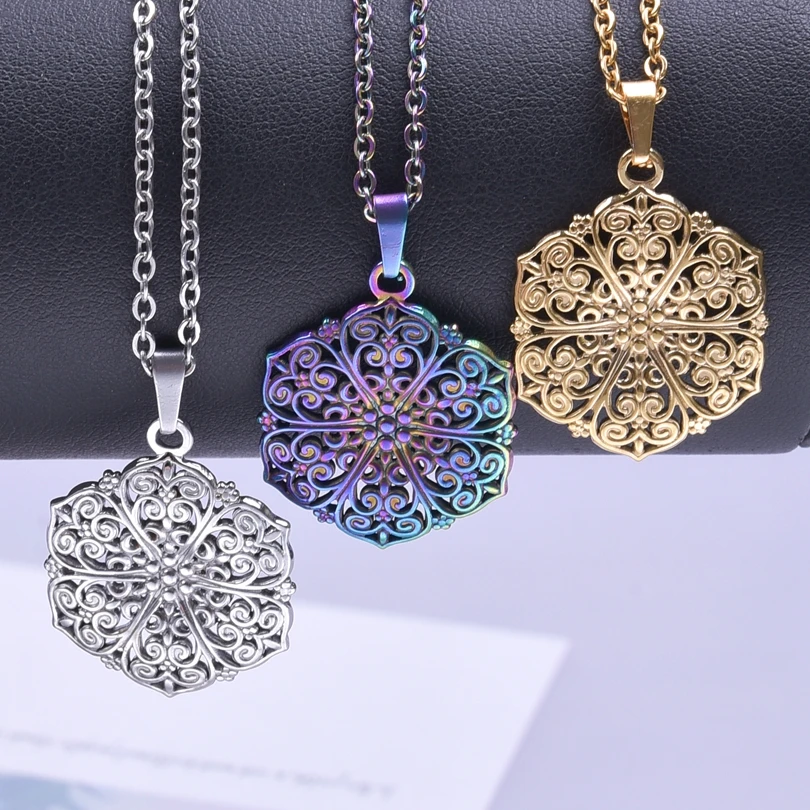 Retro Cloisonne Filigree Dersign Aesthetic Stainless Steel Jewelry Pendant Necklace for Woman's Collars Long Chains bijoux femme
Retro Cloisonne Filigree Dersign Aesthetic Stainless Steel Jewelry Pendant Necklace for Woman's Collars Long Chains bijoux femme